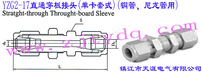 YZG2-17ֱͨ^(οʽ)(~)Straight-through Through-board Sleeve